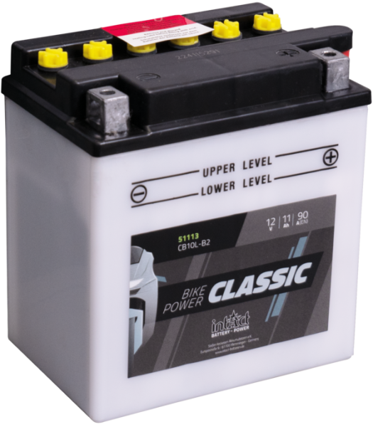 intAct - 51113S - Bike-Power Classic - YB10L-B2 - 12 Volt 11Ah Pb Motorradbatterie