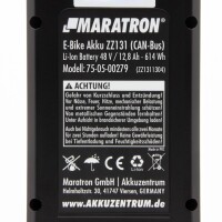 Maratron Ersatz-Akku für AEG Downtube 48V 12,8Ah (ZZ1311304) CAN-BUS