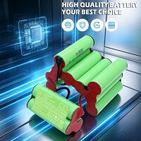 Ersatzakku für ETA 0449, 0449 90000, 0449 Moneto - 14,4 Volt 1500mAh Ni-MH Staubsauger