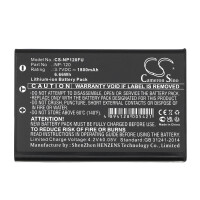 Ersatzakku NP-120 - 3,7 Volt 1800mAh / 6,66Wh Li-Ion kompatibel zu Fujifilm NP-120, Ricoh DB-43, Pentax D-LI7
