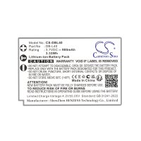 Ersatzakku für Sanyo DB-L40, DB-L40A, DB-L40AU - 3,7 Volt 900mAh Li-Ion