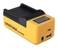 PATONA Synchron USB Ladegerät für Canon NB7L NB-7L mit LCD-Display