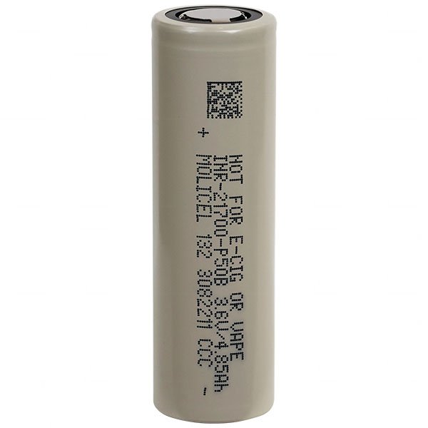 Molicel - INR21700-P50B - 3,6 Volt 5000mAh Li-Ion - 50A
