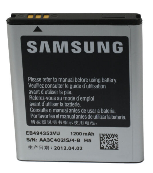 Ersatzakku - Samsung EB494353VU - 3,7 Volt 1200mAh Li-Ion - Original