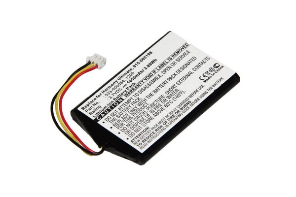 Ersatzakku - Logitech Harmony Ultimate - 3,7 Volt 1050mAh Li-Ion