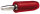 Bananenstecker - Laborsteckverbinder - 4mm 15A - rot