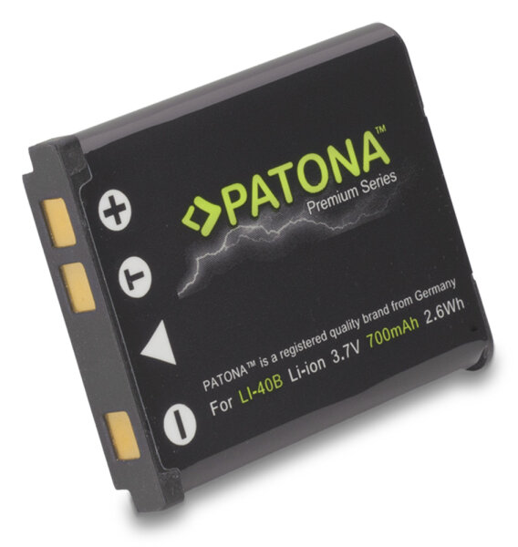 Patona / OTB - Ersatzakku kompatibel zu Olympus LI-40B / Nikon EN-EL10 / Fuji NP-45 - 3,7 Volt 650mAh Li-Ion