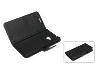 Tasche (Flip Quer) HTC One (M7) schwarz