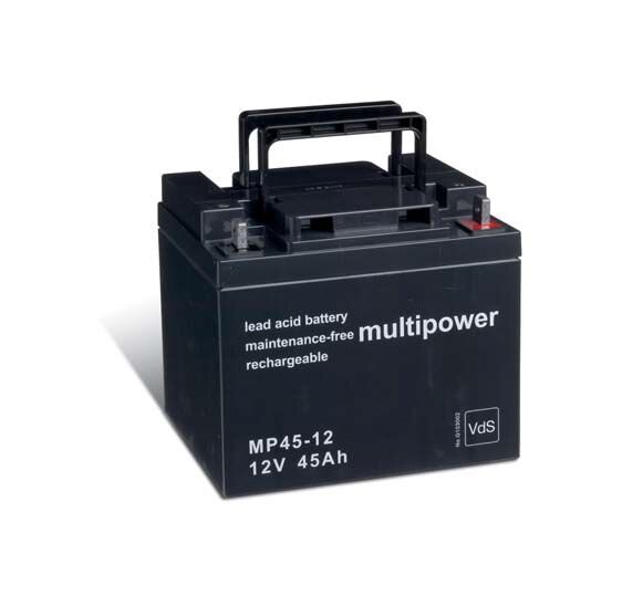 Multipower - MP45-12 - 12 Volt 45Ah Pb - AGM, Standard, M6 Innengewinde, VdS