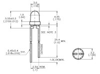 LITEON - LTL-4211N - Leuchtidiode LED diffus rot 4,4mcd...