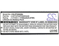 Ersatzakku - CS-ZTV900SL - ZTE G1315 / Li3714T42P3h853448 - 3,7 Volt 1100mAh Li-Ion