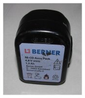 Akkureparatur - Zellentausch - BERNER NI-CD Accu Pack -...