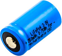 Ersatzakku - CR2 / RCR2 - 3 Volt 250mAh LiFePO4