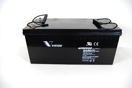 Vision - 6FM200DX - 12 Volt 200Ah Pb - Cyclic