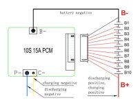 ANNPower - BMS - 041-10S-15A-02N22-0801G - 36 Volt 10S / 15A