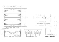 BK-18650-PC8 - Zellenhalter für 4x 18650 Zellen