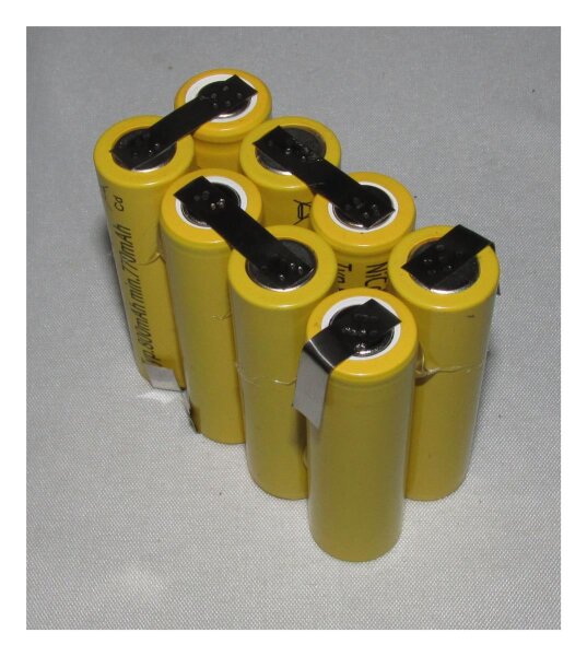 Akkupack für NiCd-Akku BP 600 / BP 1100 - 9,6 Volt zum Selbsteinbau