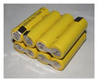 Akkupack für NiCd-Akku BP 600 / BP 1100 - 9,6 Volt zum Selbsteinbau
