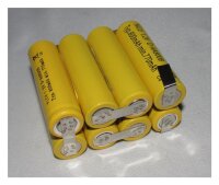 Akkupack für NiCd-Akku BP 600 / BP 1100 - 9,6 Volt zum Selbsteinbau