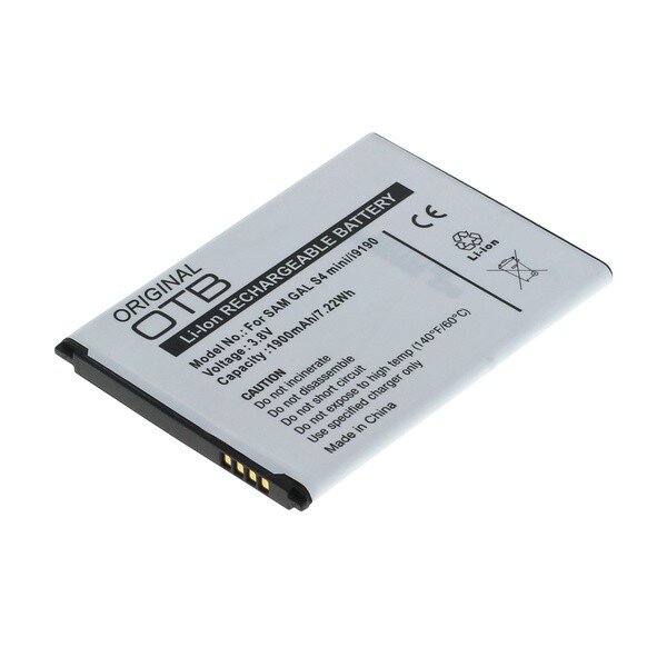 OTB - Ersatzakku - Samsung Galaxy S4 mini GT-i9190 / EB-B500AE - 3,8 Volt 1900mAh Li-Ion