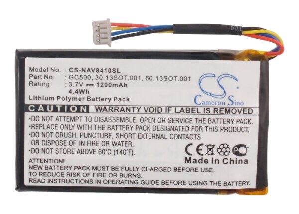 Ersatzakku - CS-NAV8410SL - Navigon 8410 / 8450 LIVE - 3,7 Volt 1200mAh Li-Poly