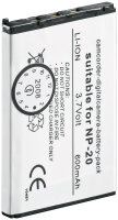 Ersatzakku - Casio NP-20 - 3,7 Volt 600mAh Li-Ion