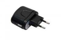 Netzteil 1x USB 2,0A black - Ladegerät für USB...