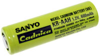 Panasonic - KR-AAH - 1,2 Volt 600mAh Ni-CD - Hochtemperatur