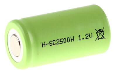 Mexcel - H-SC2500H - Sub C - 1,2 Volt 2500mAh Ni-MH - Hochtemperatur