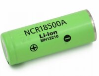 Panasonic - NCR18500A - 3,6 Volt 2040mAh Li-Ion