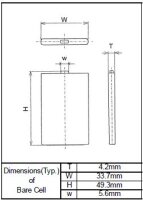 Sanyo - UF463450F - 3,7 Volt 920mAh Li-Ion