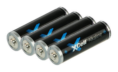 XCell -  Alkaline LR06 - AA Mignon - 1,5 Volt - 4er Folie