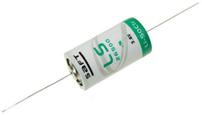 Saft - LS26500 CNA - Baby C - 3,6 Volt 7700mAh Lithium - Axialer Draht