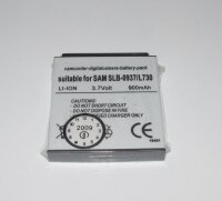 Ersatzakku - Samsung Digimax L730 / Digimax L830 / SBL-0937 - 3,7 Volt 800mAh Li-Ion