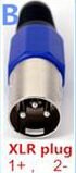 3er - XLR Plug [1+ / 2-]